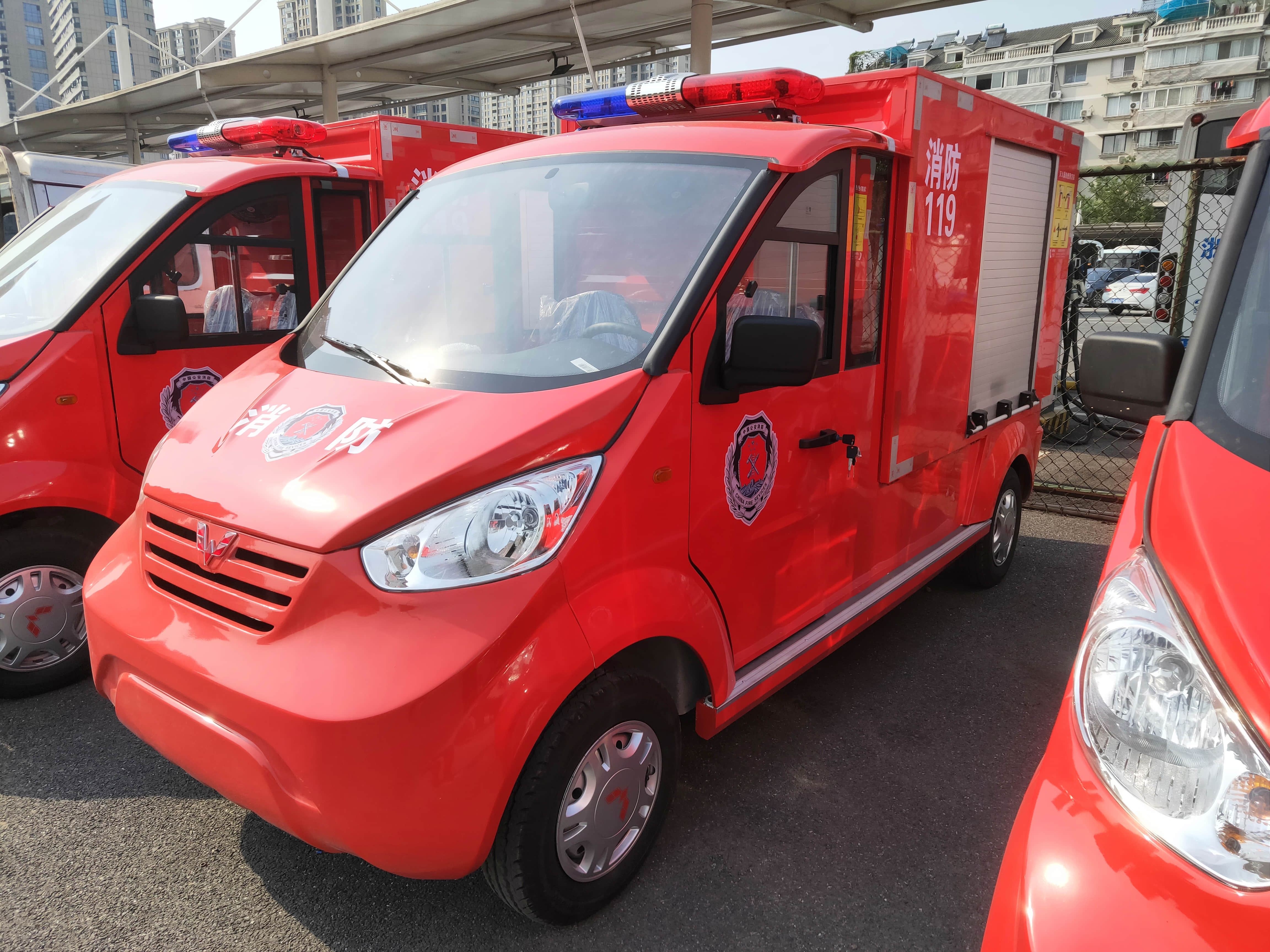 电动消防车类型图片大全 市民为这样的活动拍手叫好－五菱
